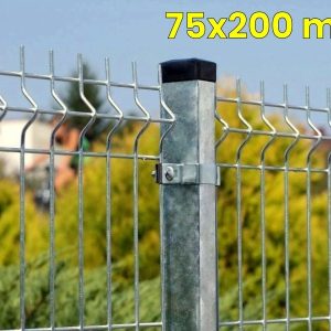 Panele ogrodzeniowe 250cm/153cm/4mm - 75x200mm - ocynkowane