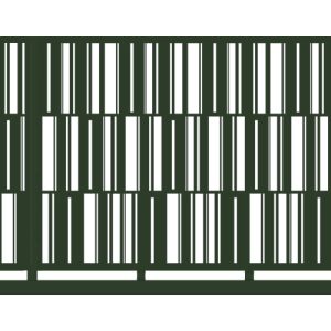 Brama przesuwna typ MODERN - 4,00 x 1,20 m