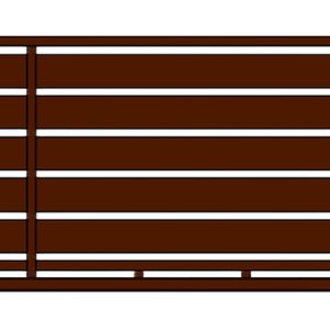 Brama przesuwna WALL 200 - 5,00 m - antracyt , brązowa , czarna , szara , zielona