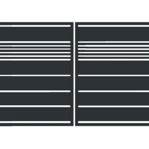 Brama typ WALL MIX 200/20 - 4,00 x 1,25 m