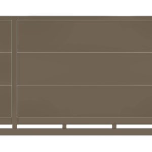 Brama przesuwna typ WALL SOLID - 4,00 x 1,20 m