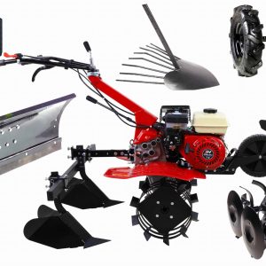 Glebogryzarka spalinowa HOLIDA WM500 7.0KM - Zestaw Gigant + belka + pług do śniegu