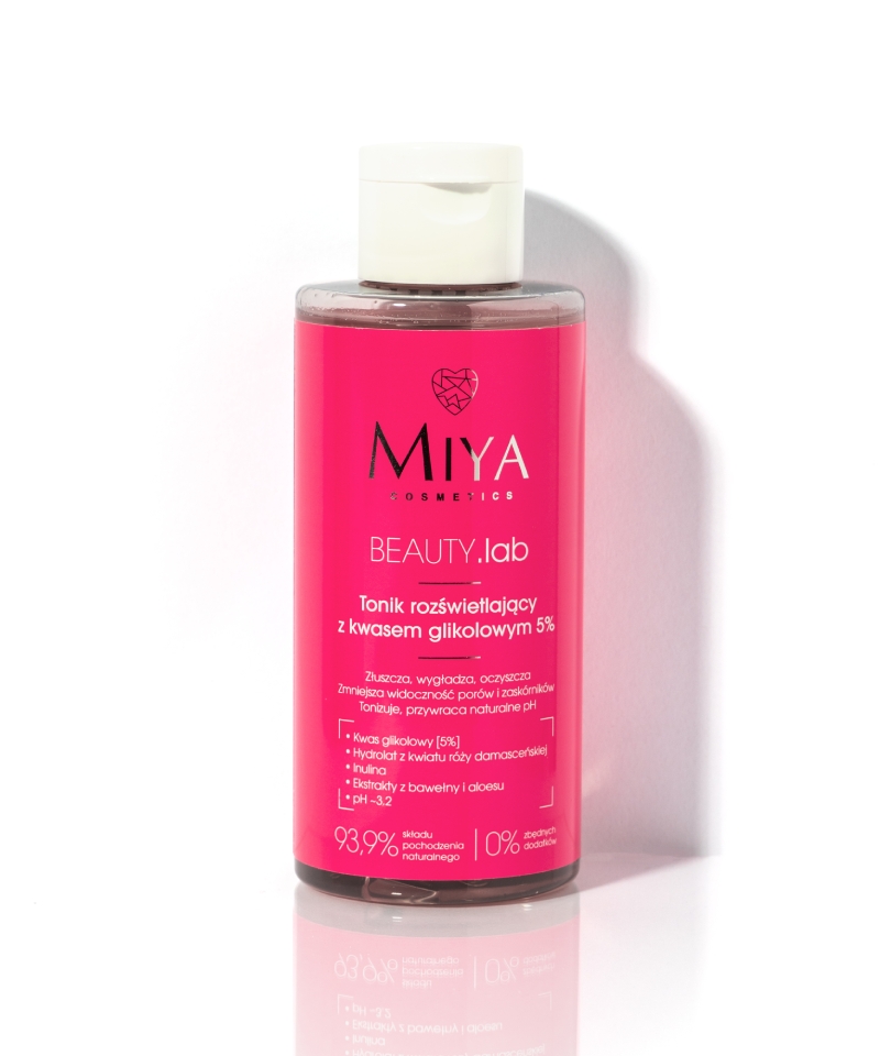 Rozświetlający tonik z kwasem glikolowym 5% | Miya Cosmetics