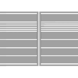 Brama typ WALL MIX 200/20 - 4,00 x 1,50 m