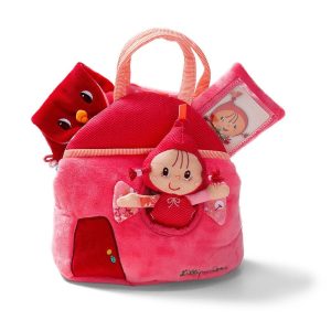 Lilliputiens - Czerwony Kapturek - Torebka-domek z przytulanką i 4 akcesoriami
