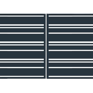 Brama typ WALL MIX 140/60/20 - 4,00 x 1,25 m