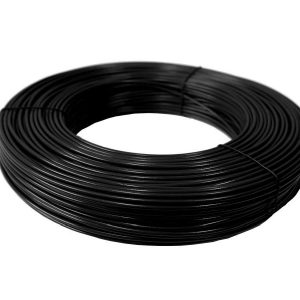 Drut naciągowy powlekany PCV - czarny