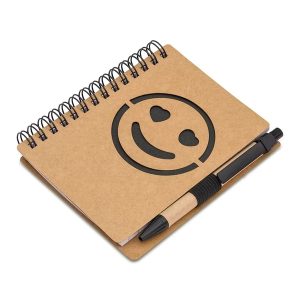 Notes gładki Smile - Czarny