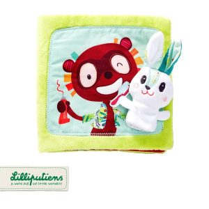 Lilliputiens - Królik dentysta - Książeczka wielofunkcyjna z mini-pacynką