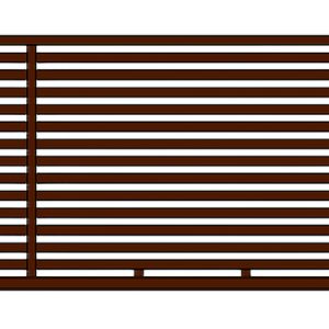 Brama przesuwna WALL 60 - 5,00 m - antracyt , brązowa , czarna , szara , zielona