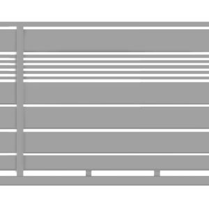 Brama przesuwna typ WALL MIX 200/20 - 4,00 x 1,50 m