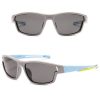 Dziecięce 5-9 lat gumowe okulary przeciwsłoneczne polaryzacyjne POL-JR-62F szary/błękit