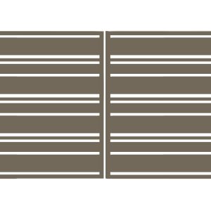 Brama typ WALL MIX 140/60/20 - 4,00 x 1,75 m