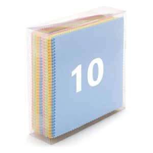 Ściereczka do okularów z Mikrofibry MIX 14x17cm - 10szt