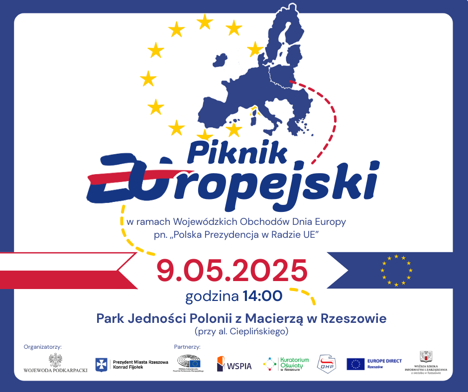 Piknik i Europejska Gra Miejska już 9 maja w Rzeszowie