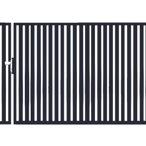 Bramofurtka asymetryczna PRO typ Classic A - malowana proszkowo - 1,5 / 2,5 m x 1,5m