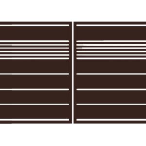 Brama typ WALL MIX 200/20 - 4,00 x 1,75 m