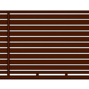 Brama przesuwna WALL 100 - 5,00 m - antracyt , brązowa , czarna , szara , zielona