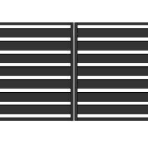 Brama PRO typ WALL 140 - malowana proszkowo - 3,00 m