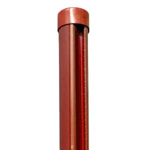Słupki do siatki zgrzewanej Ø 48 mm / 200 cm - brązowe