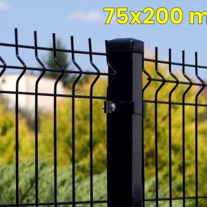 Panele ogrodzeniowe 250cm/123cm/4mm - 75x200mm - antracyt , brązowe , czarne , szare , zielone