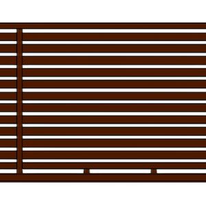 Brama przesuwna WALL 80 - 5,00 m - antracyt , brązowa , czarna , szara , zielona