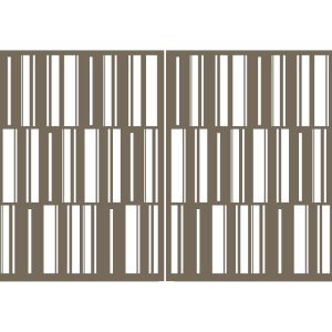 Brama typ MODERN - 4,00 x 1,75 m