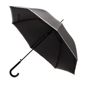 Parasol z taśmą odblaskową Refu - Czarny