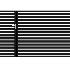 Bramofurtka asymetryczna PRO typ WALL 60 - malowana proszkowo - 1,5 / 2,5 m x 1,5 m