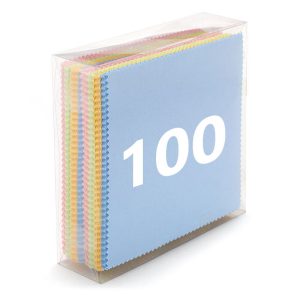 Ściereczka do okularów z Mikrofibry MIX 14x17cm - 100szt