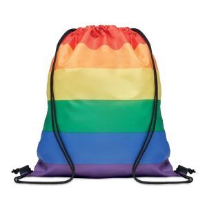 Tęczowa torba na zakupy BOW - wielokolorowy
