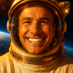 Astronauta w Kosmosie, fot. ChatGPT