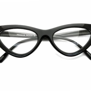 Okulary Kocie oczy okulary Zerówki Damskie CAT EYES F-291C