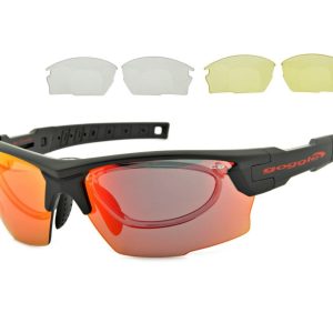 Okulary sportowe z ramką korekcyjną i wymiennymi soczewkami GOGGLE E840-1R