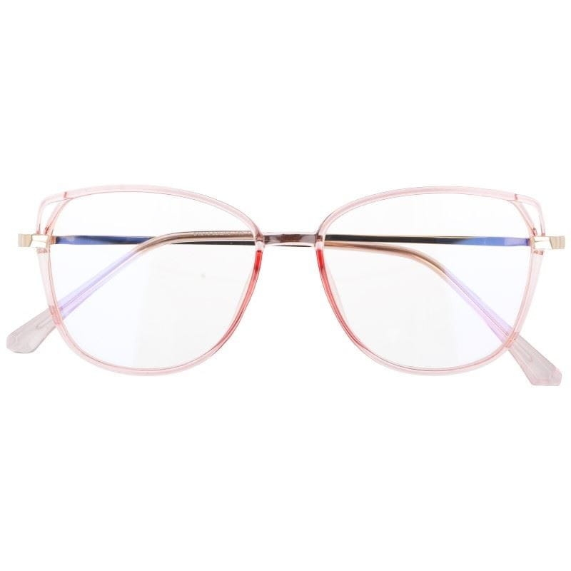 Okulary damskie z filtrem BLUE LIGHT do komputera zerówki 2543-4