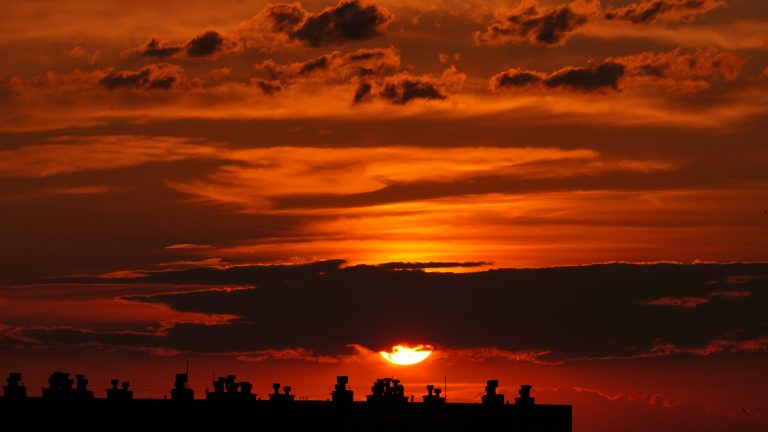 Zachód słońca nad Rzeszowem