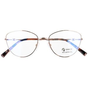 Okulary kocie oczy z filtrem BLUE LIGHT do komputera zerówki 2542