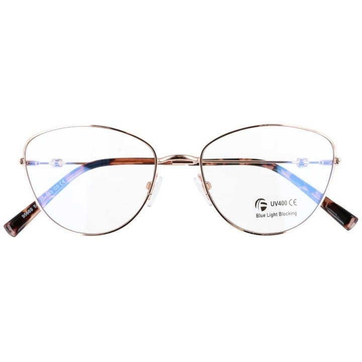 Okulary kocie oczy z filtrem BLUE LIGHT do komputera zerówki 2542