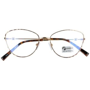 Okulary kocie oczy z filtrem BLUE LIGHT do komputera zerówki 2542-1