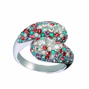 Biżuteria GLAMOUR GR33-24. Pierścionek, Kolor czerwony. Kobieta.