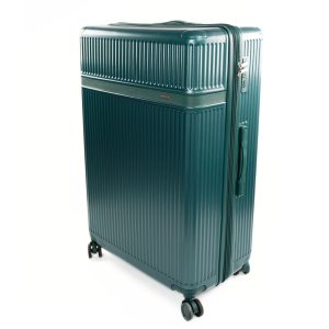 Walizka podróżna twarda duża Solier Nokiro 28' XL - butelkowa zieleń