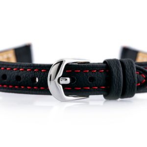 Pasek skórzany do zegarka BISSET BS-158 - 14mm (red)
