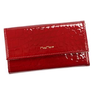 MiaMore etui na telefon Iphone 12 case z klapą skóra krokodyla lakierowana
