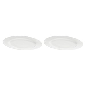 LA PORCELLANA BIANCA ESSENZIALE Zestaw 2 pater okrągłych z rantem 30 cm
