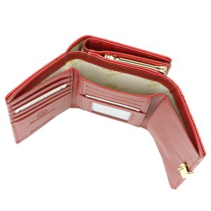 Skóra naturalna + Damski portfel ze skóry ekologicznej Gregorio AL-108