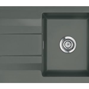 Systemceram Genea 75 Lava, zlewozmywak ceramiczny, korek manualny