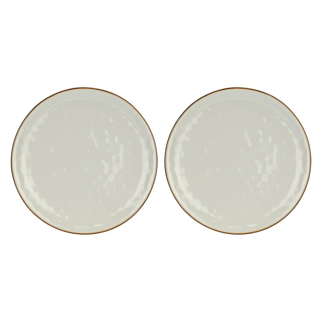 ROSE&TULIPANI CONCERTO GRIGIO PERLA Zestaw 2 talerzy 33 cm