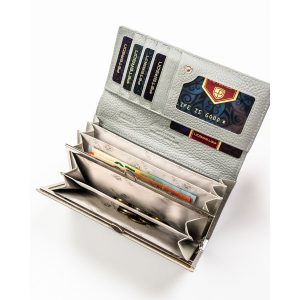 Skóra naturalna + Damski portfel ze skóry ekologicznej Peterson PTN PX24-1-NPK