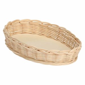 LA PORCELLANA BIANCA MIDOLLINO Wiklinowy kosz na owalne naczynie do zapiekania 23 cm