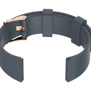 Pasek gumowy do zegarka U15 - szary/rosegold - 20mm